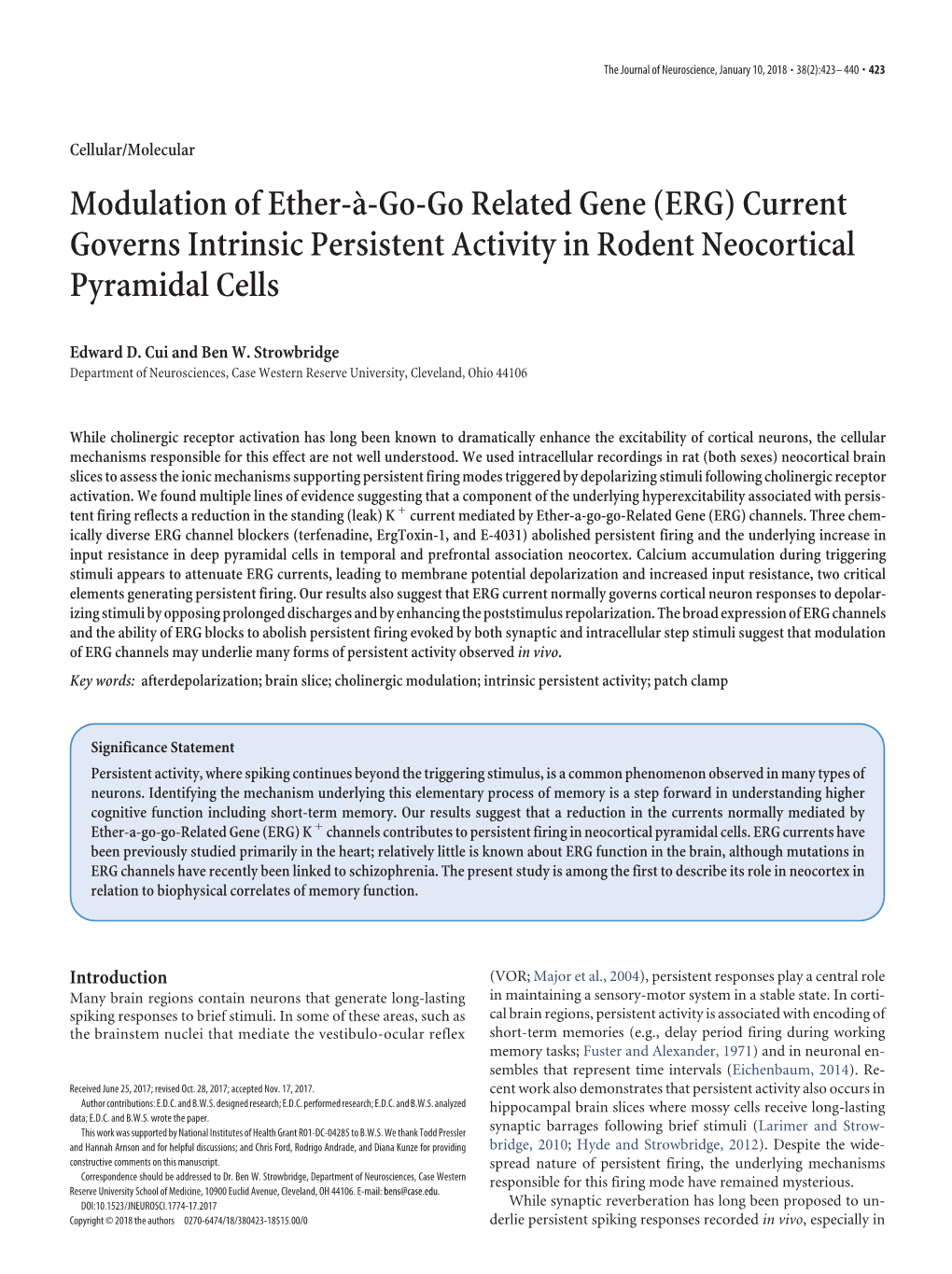 Modulation of Ether-À-Go-Go Related Gene
