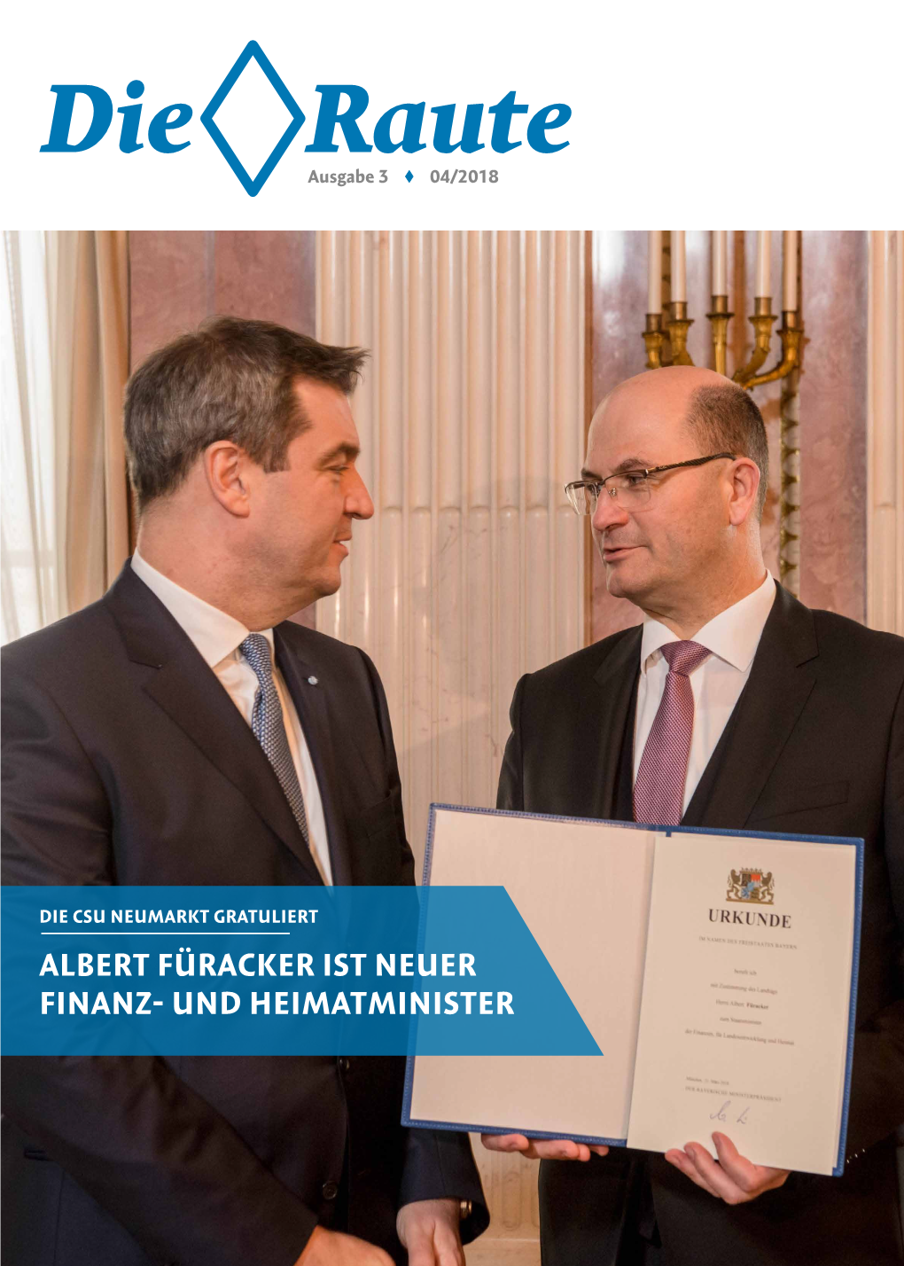 Albert Füracker Ist Neuer Finanz- Und Heimatminister Inhalt