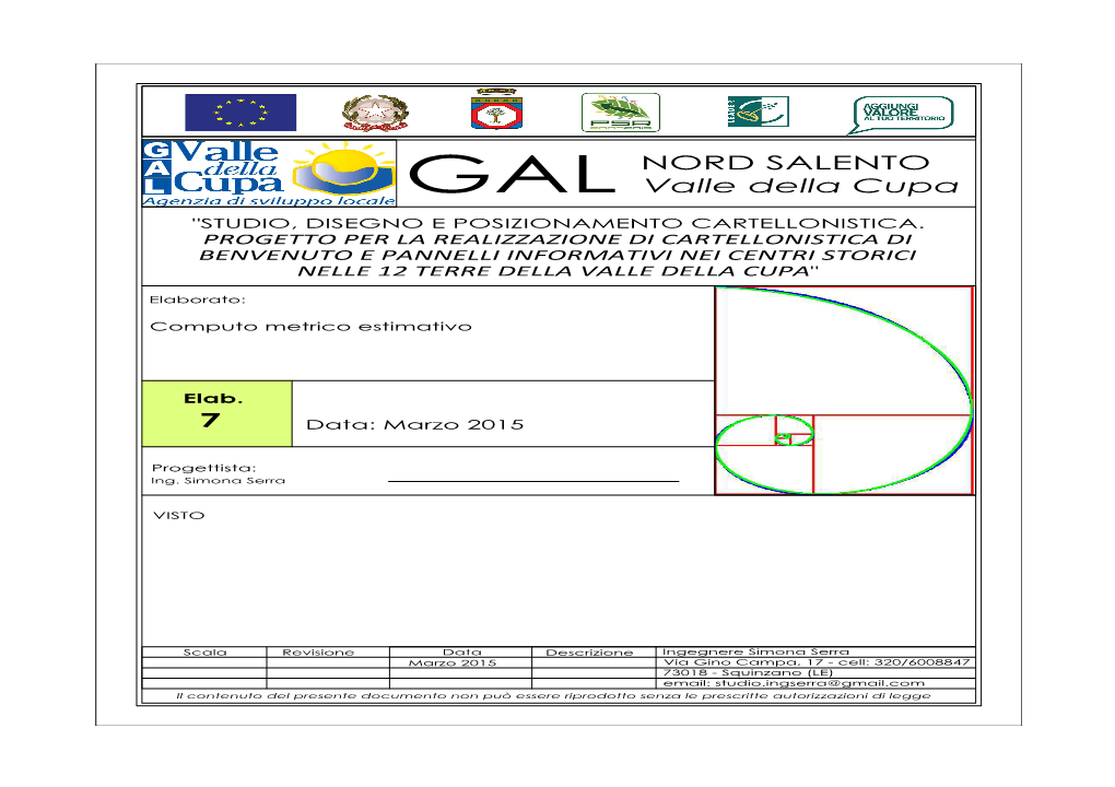 7 GAL NORD SALENTO Valle Della Cupa