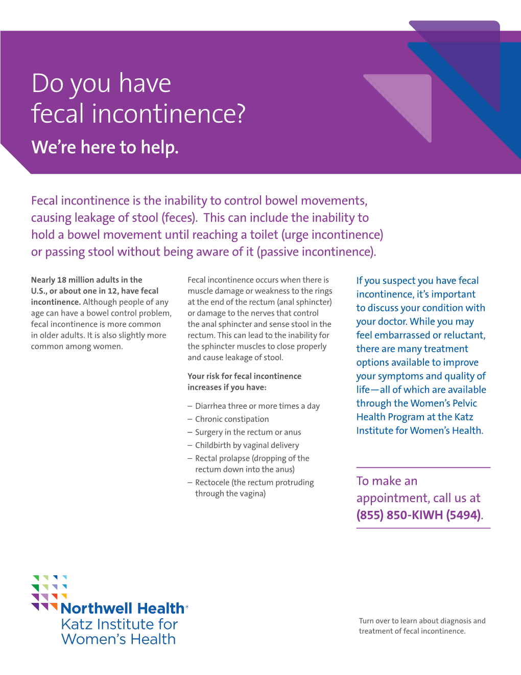 Do You Have Fecal Incontinence?