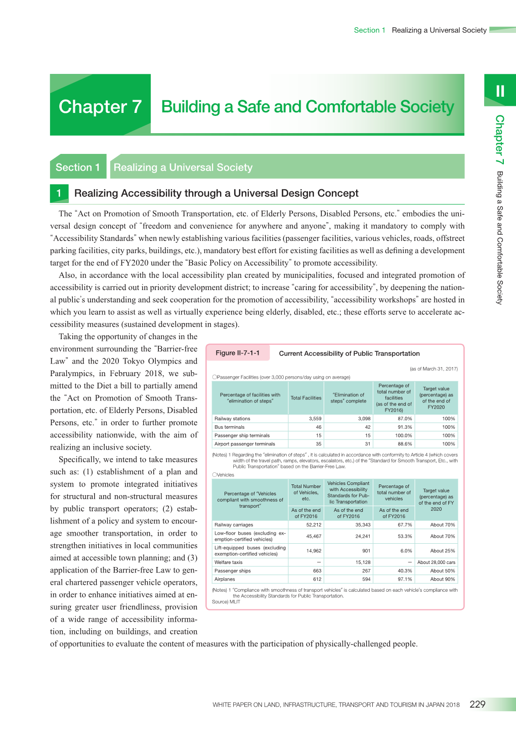 Chapter 7 Building a Safe and Comfortable Society Chapter 7