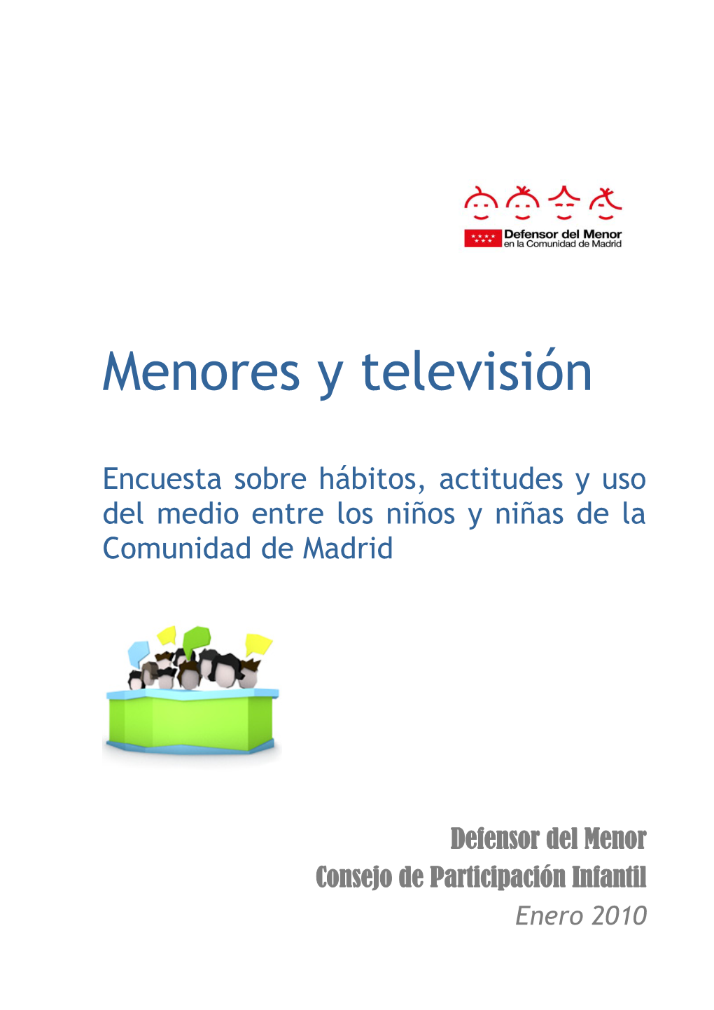 BVCM013906 Menores Y Televisión. Encuesta Sobre Hábitos, Actitudes Y