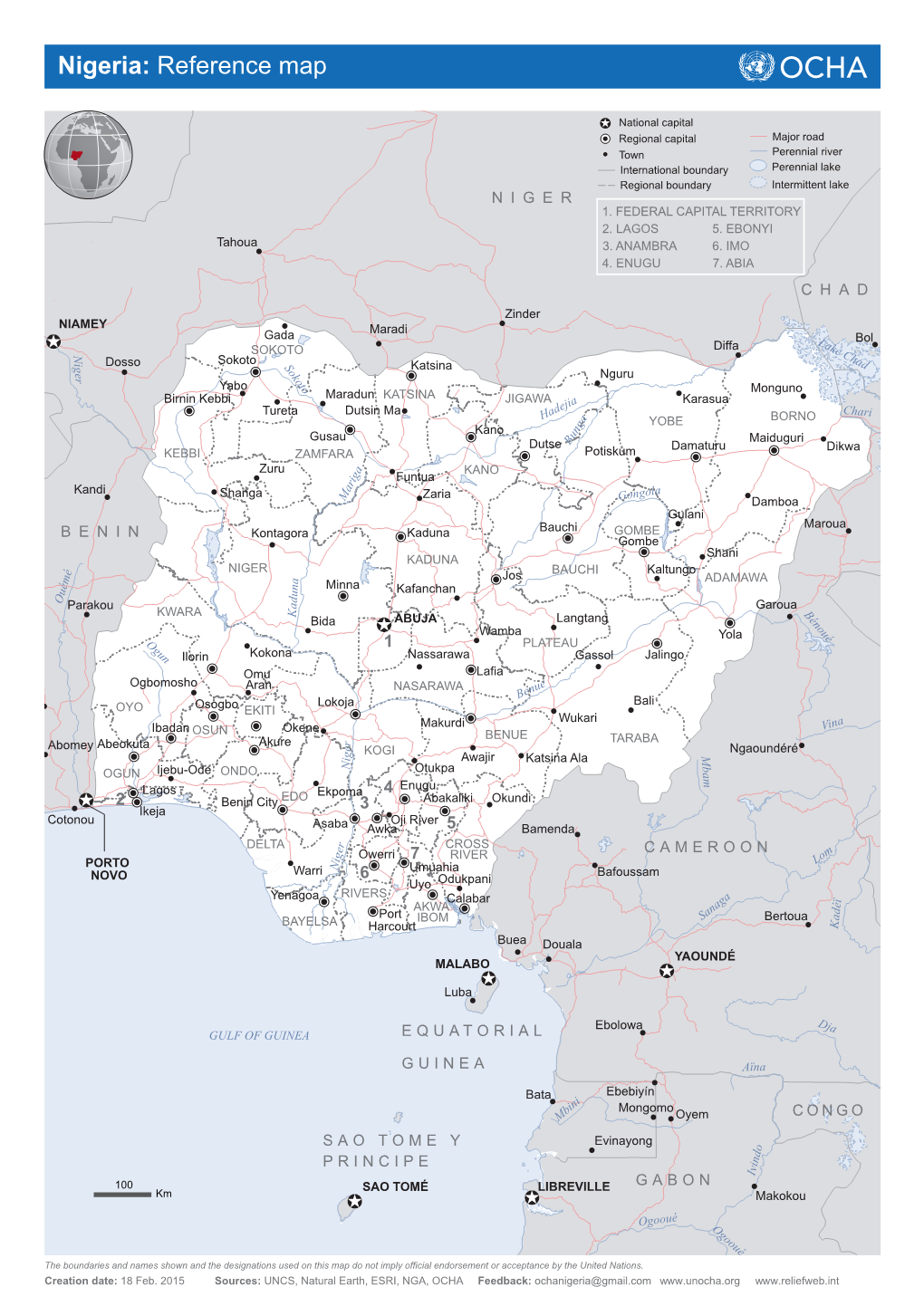 Nigeria: Reference Map