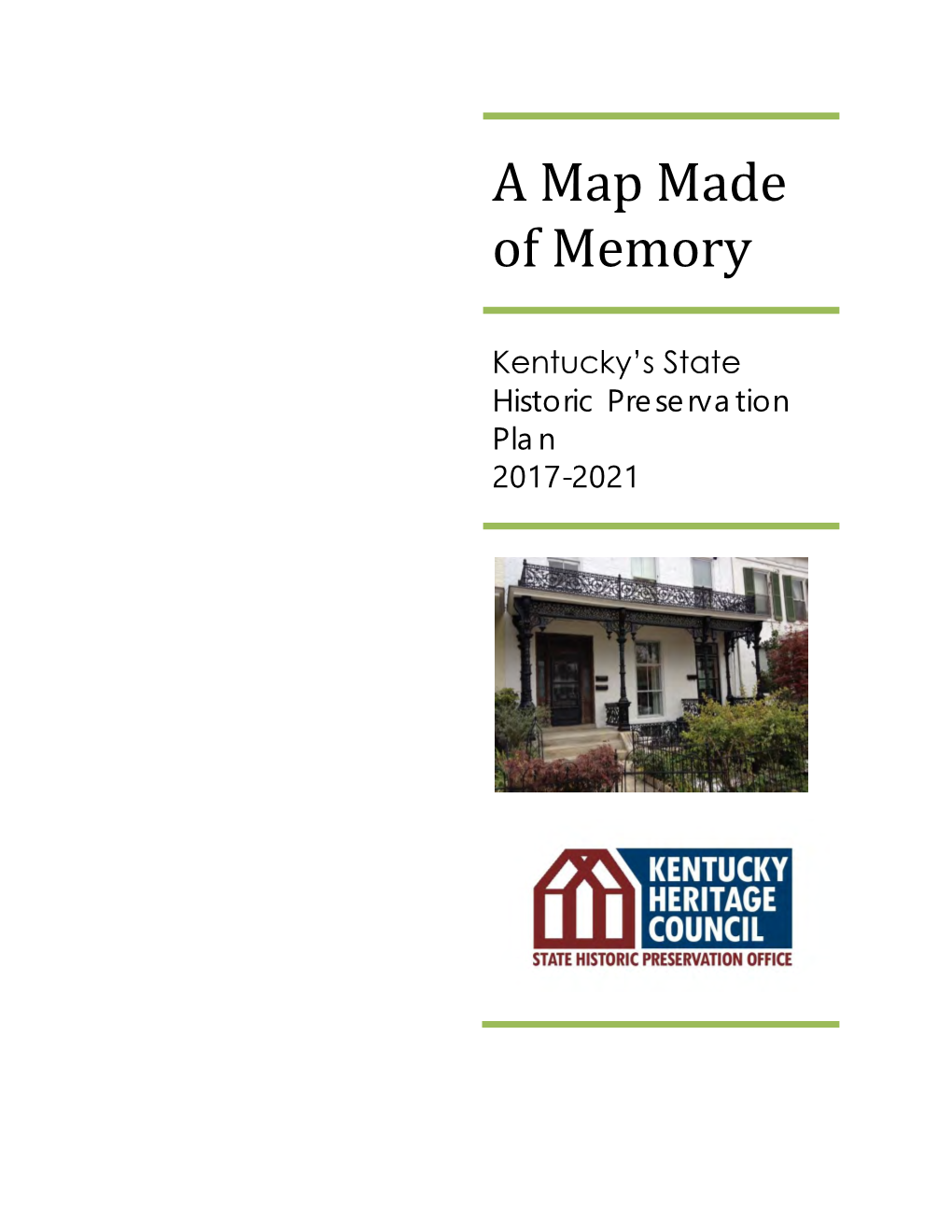 A Map Made of Memory: Kentucky's State