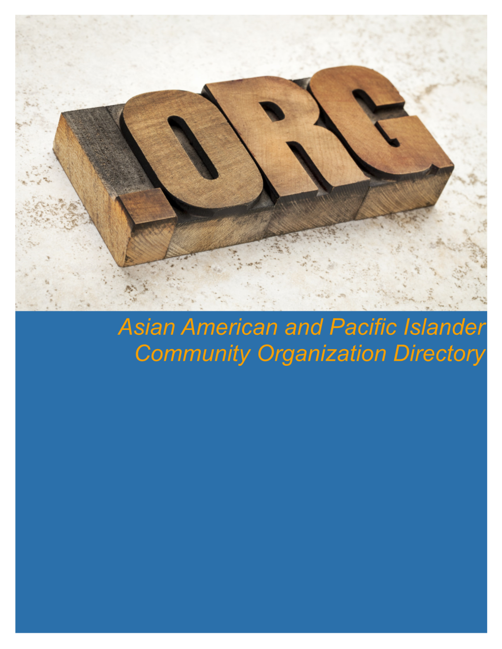 Asian American and Pacific Islander Community Organization Directory