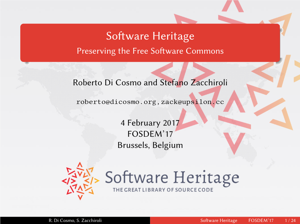 Software Heritage Loader Archive