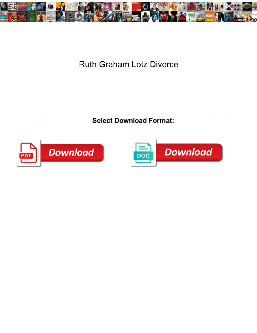 Ruth Graham Lotz Divorce