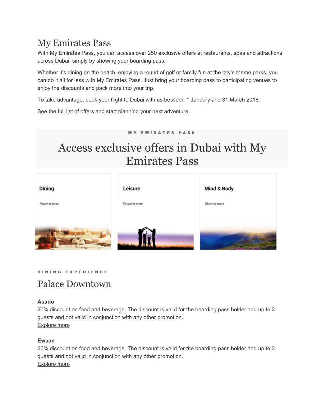 Access Exclusive Offers in Dubai with My Emirates Pass