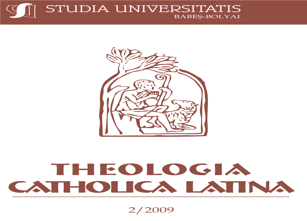 Theologia Catholica Latina 1/2007