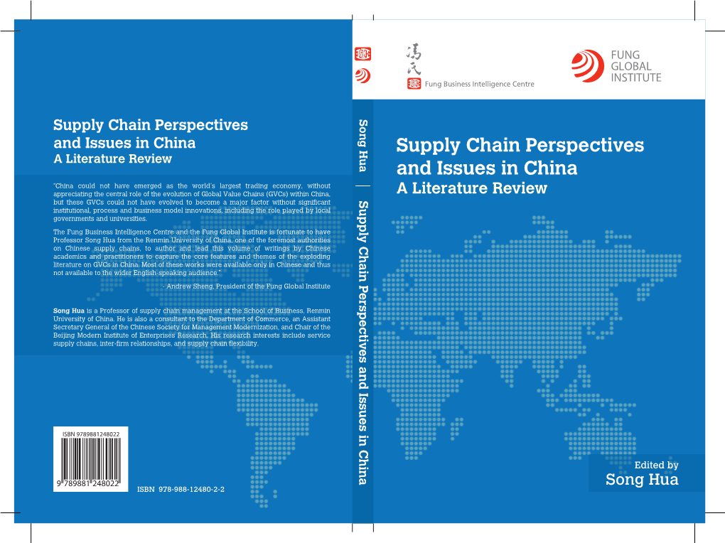 Supply Chain Perspectives and Issues in China a Literature Review