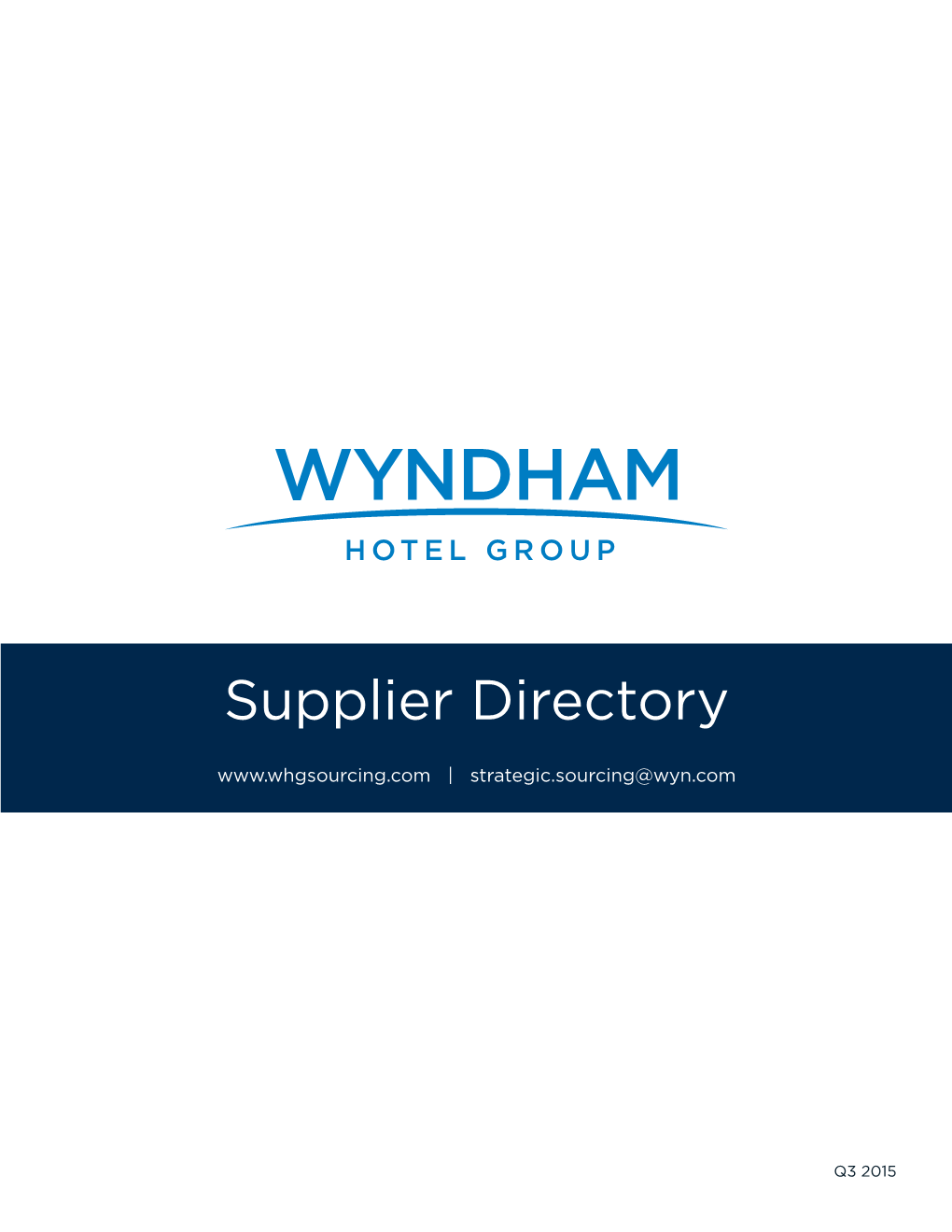Supplier Directory | Strategic.Sourcing@Wyn.Com