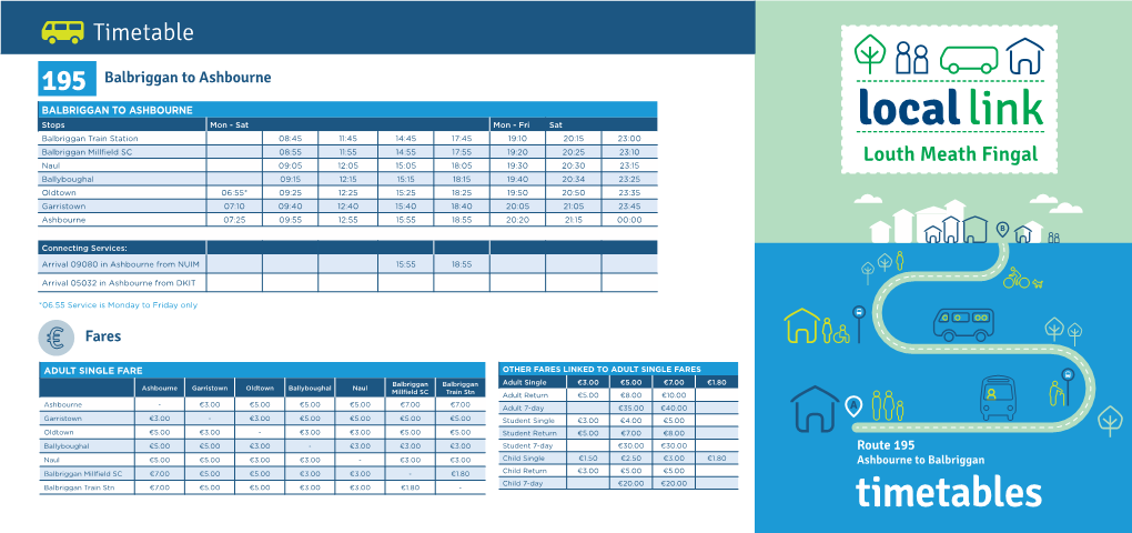 Route 195 Ashbourne to Balbriggan