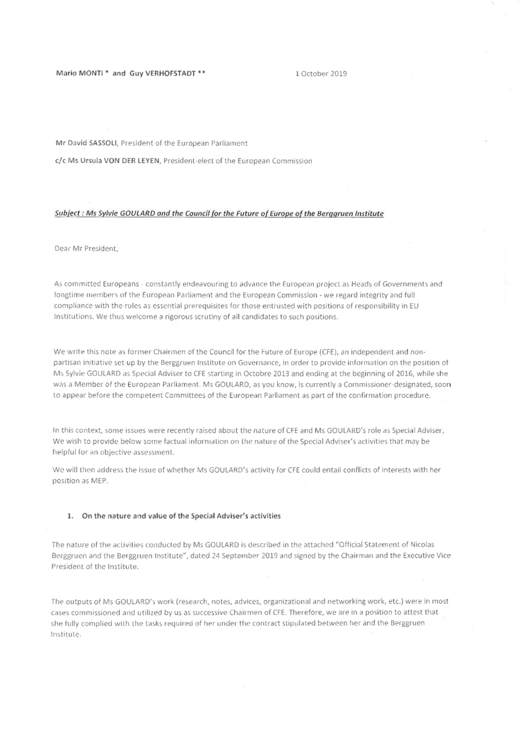 Lnstitutc. Given the Nrembership of CFE ("Former Heads of Government, Former Ministers Or Heads of International Institutions and Prestigious Academics", I.E