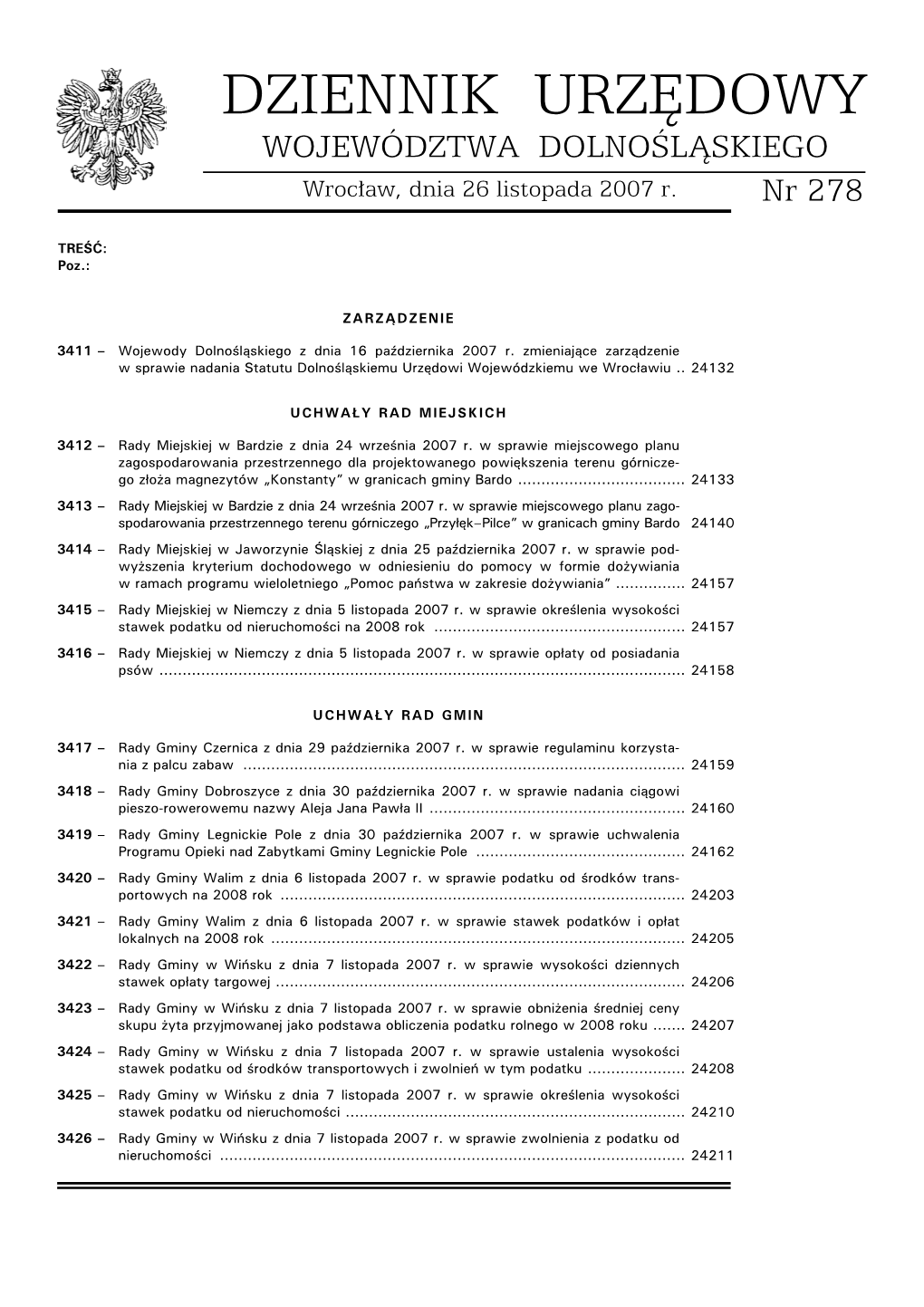 Województwa Dolnośląskiego Nr 278 – 24132 – Poz