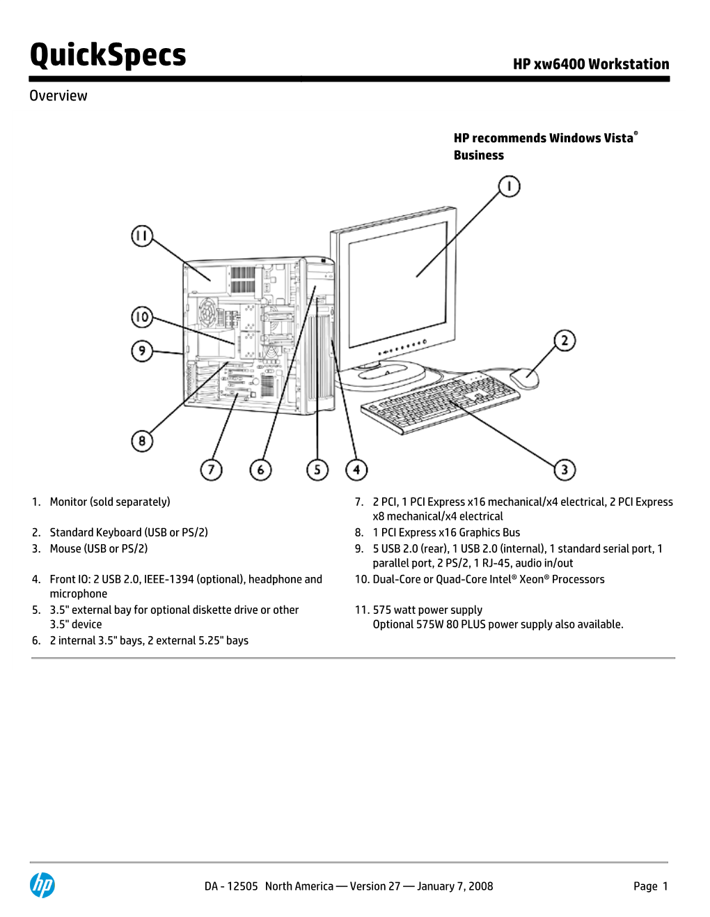 HP Xw6400 Workstation