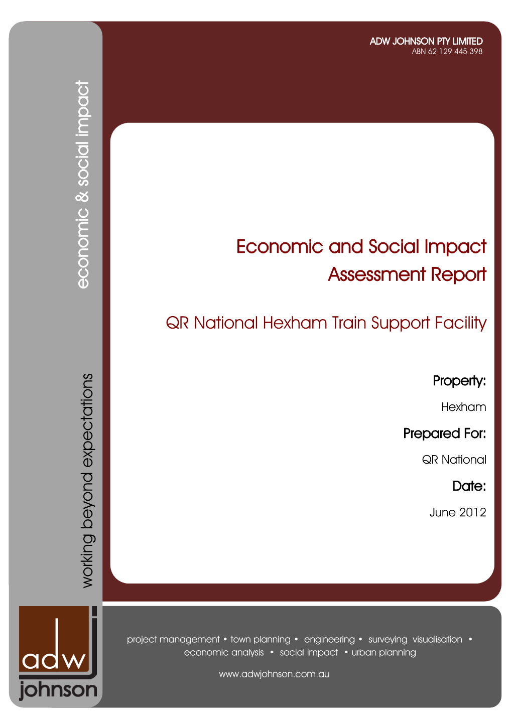 Economic and Social Impact Assessment Report