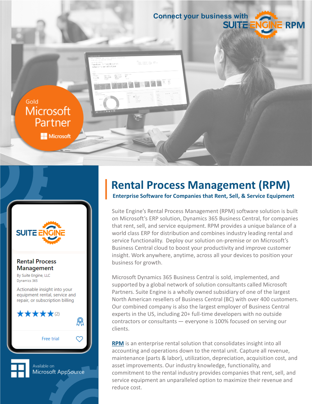 Rental Process Management (RPM) Enterprise Software for Companies That Rent, Sell, & Service Equipment