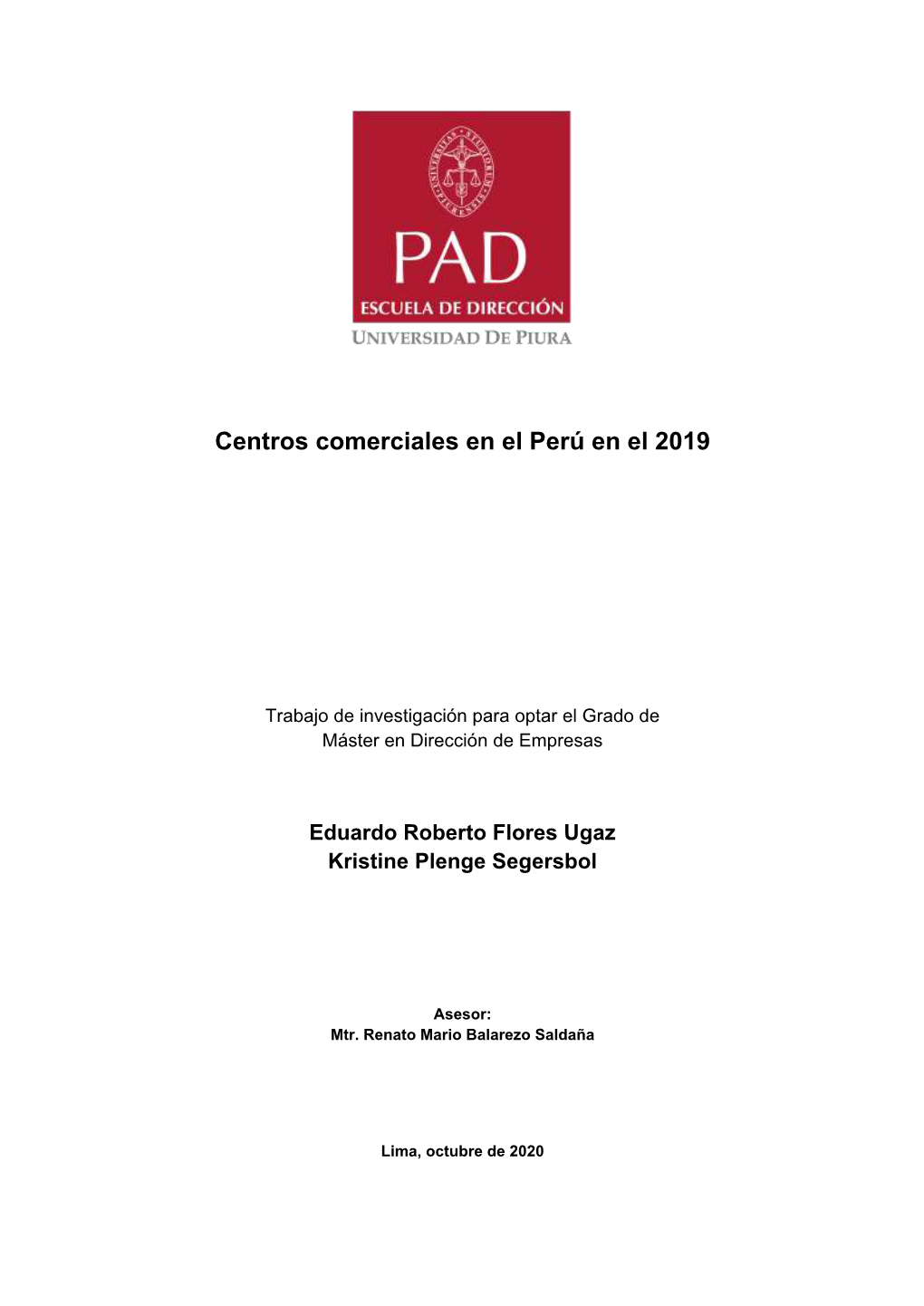 Centros Comerciales En El Perú En El 2019