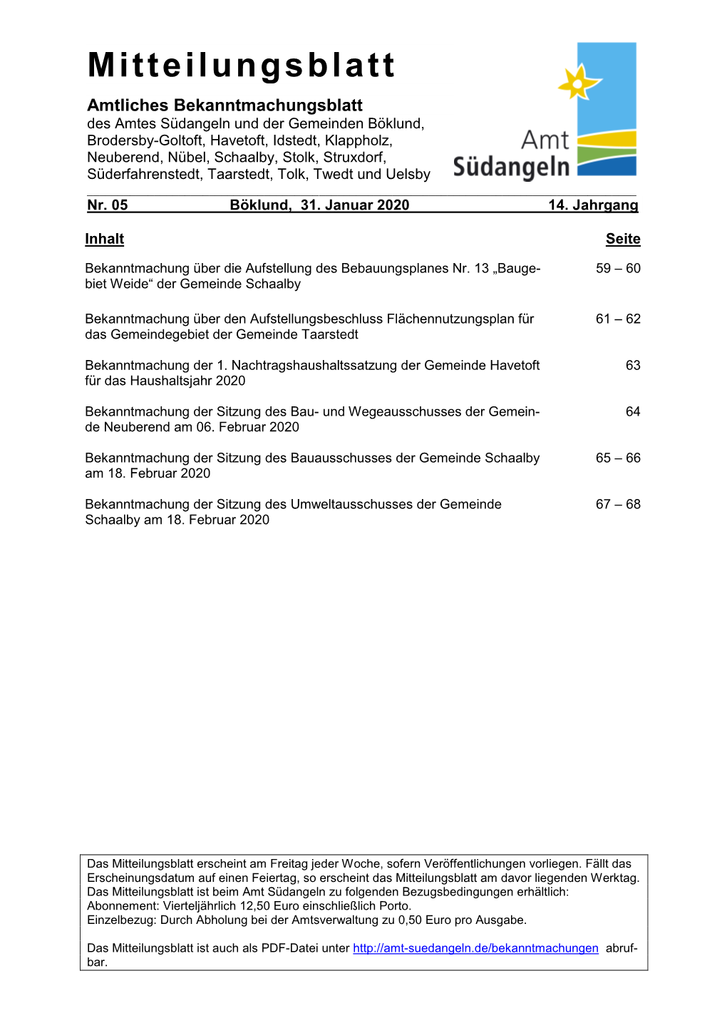 Mitteilungsblatt