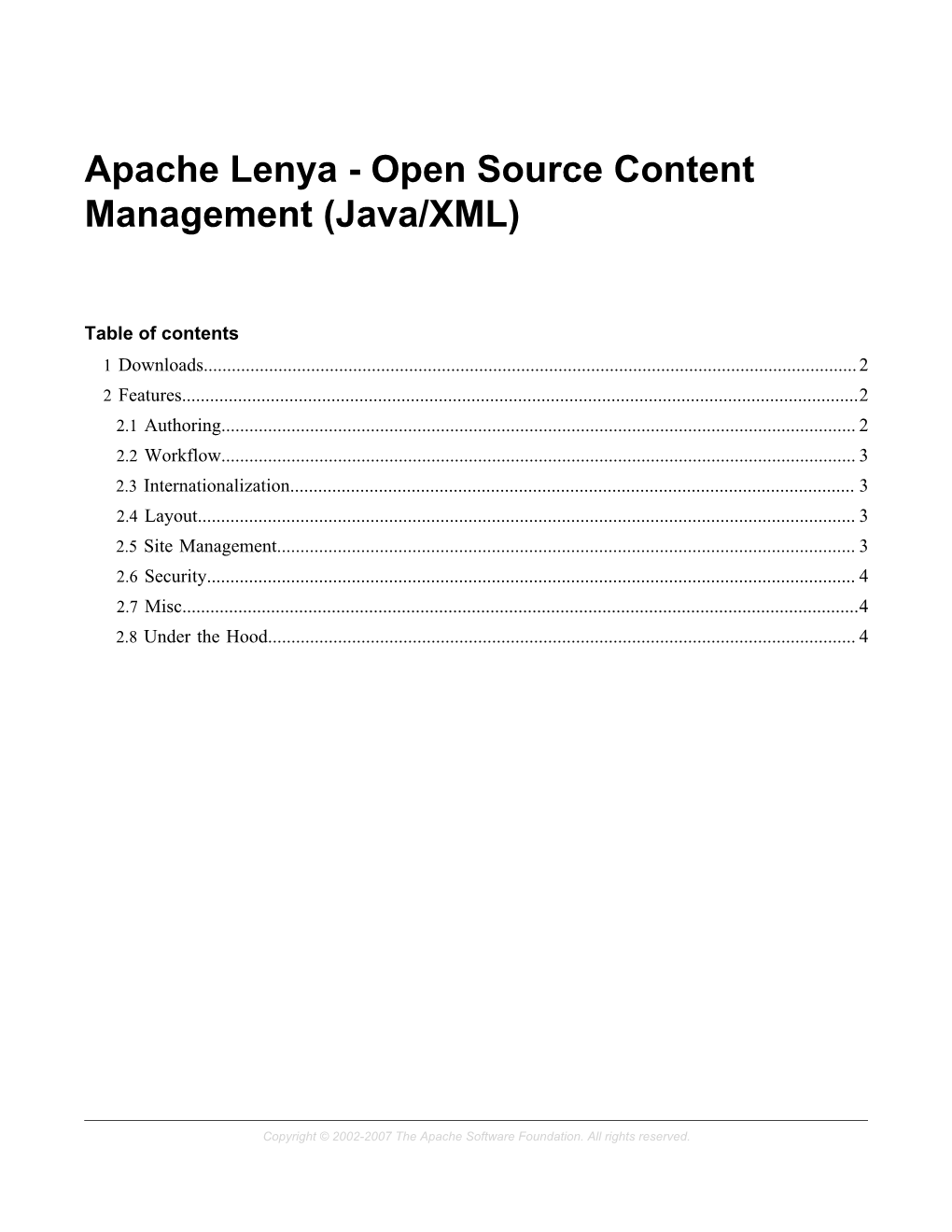 Apache Lenya - Open Source Content Management (Java/XML)