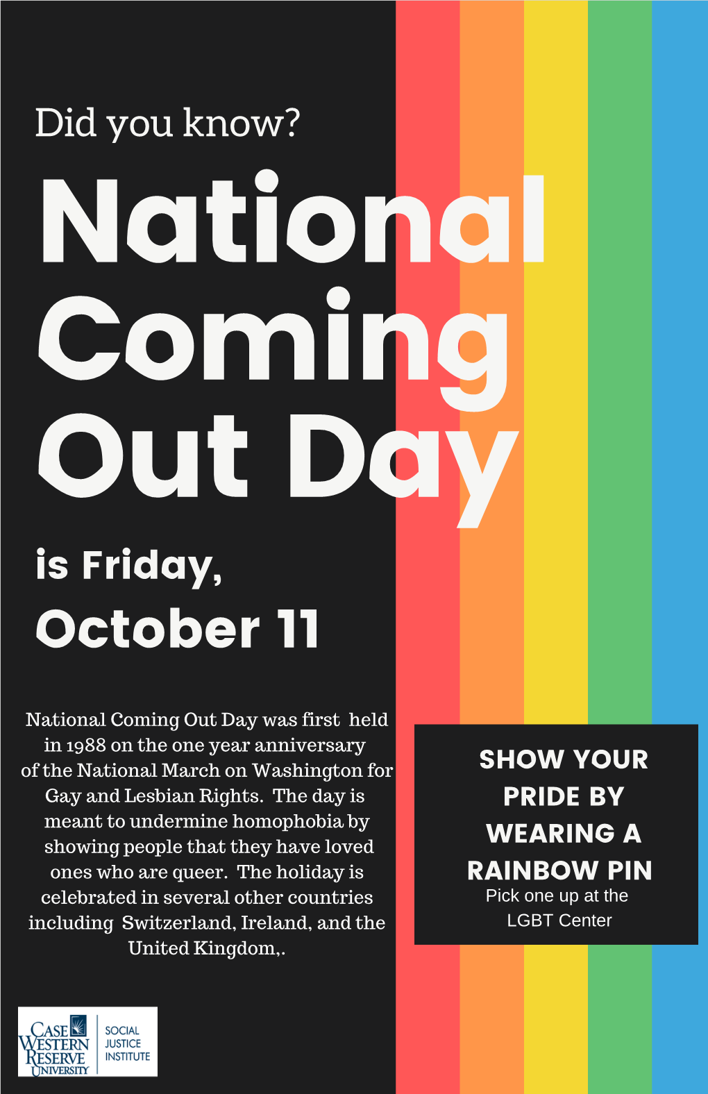 National Coming out Day Poster Series