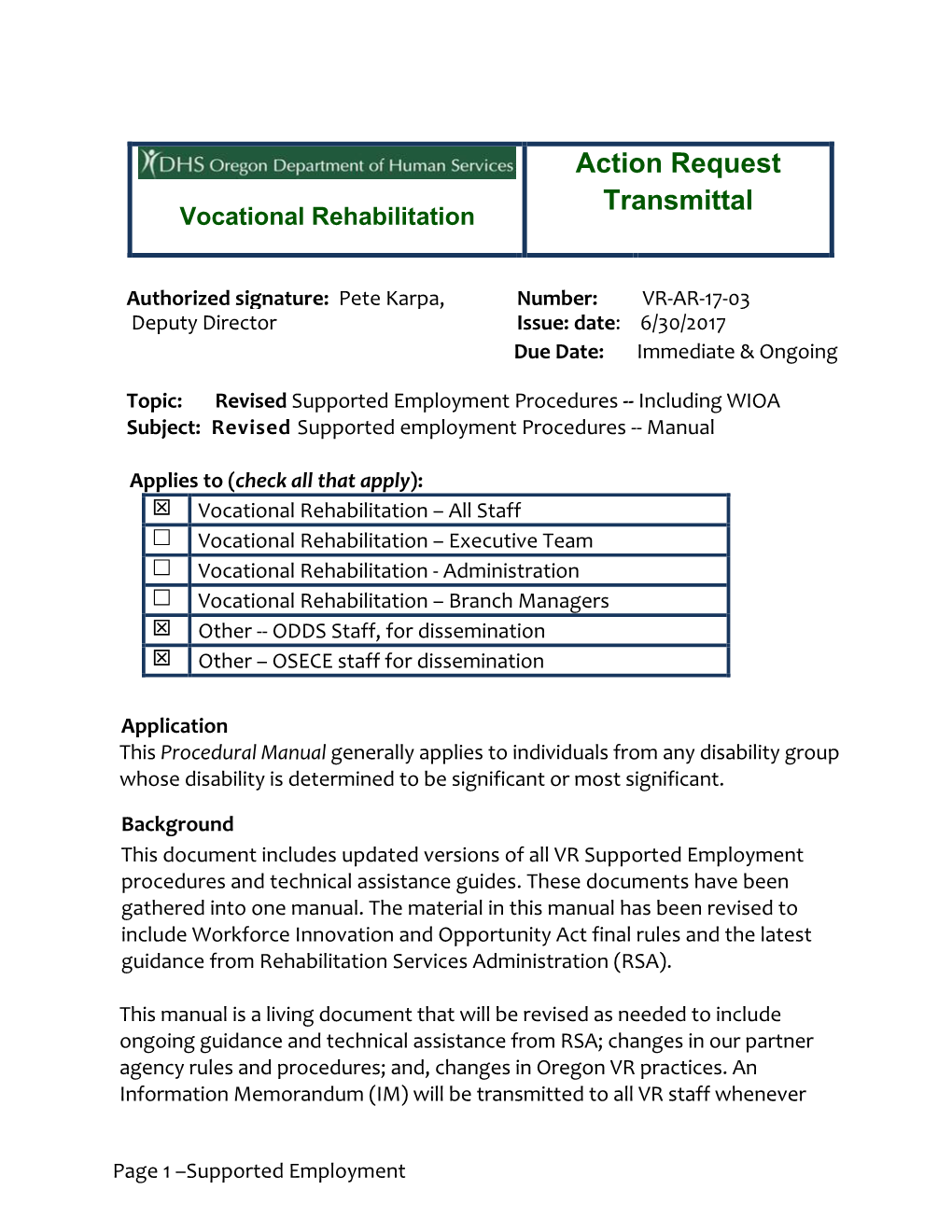 Supported Employment for IPS Clients