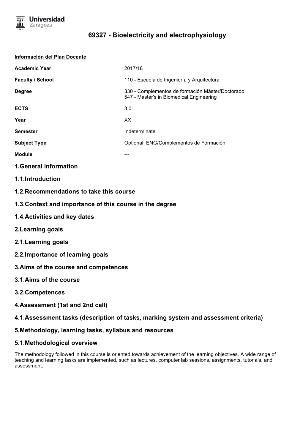 69327 - Bioelectricity and Electrophysiology