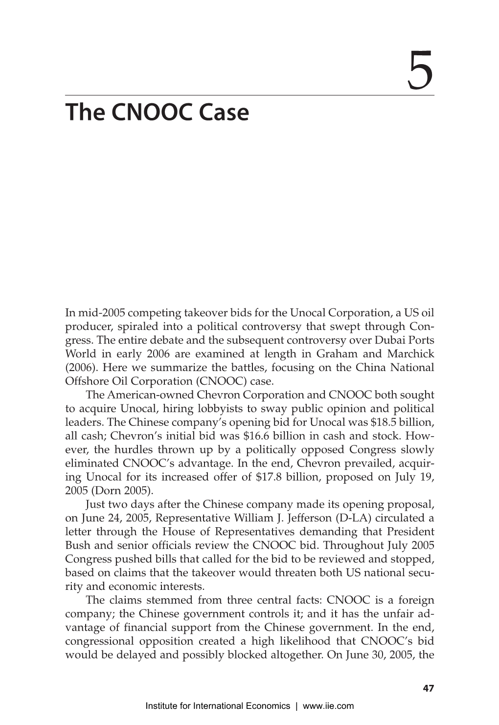 The CNOOC Case