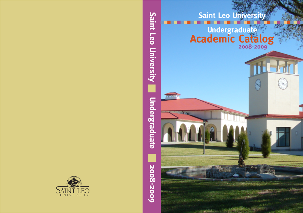 2008-2009 Undergraduate Academic Catalog
