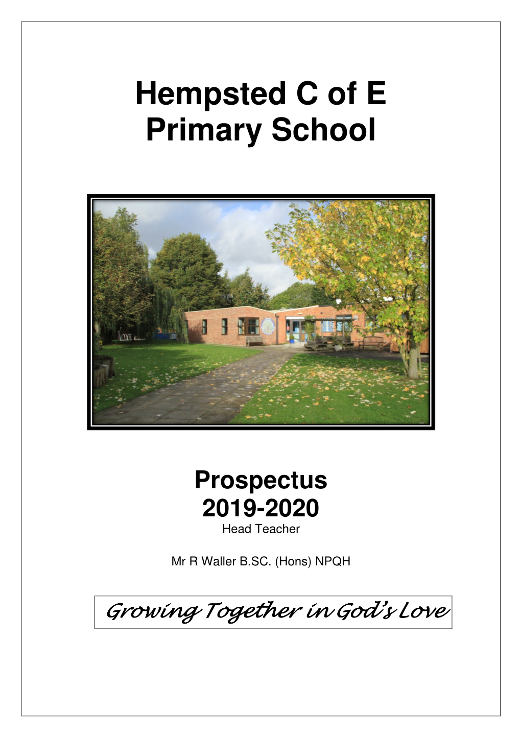 Prospectus 2019-2020 Head Teacher