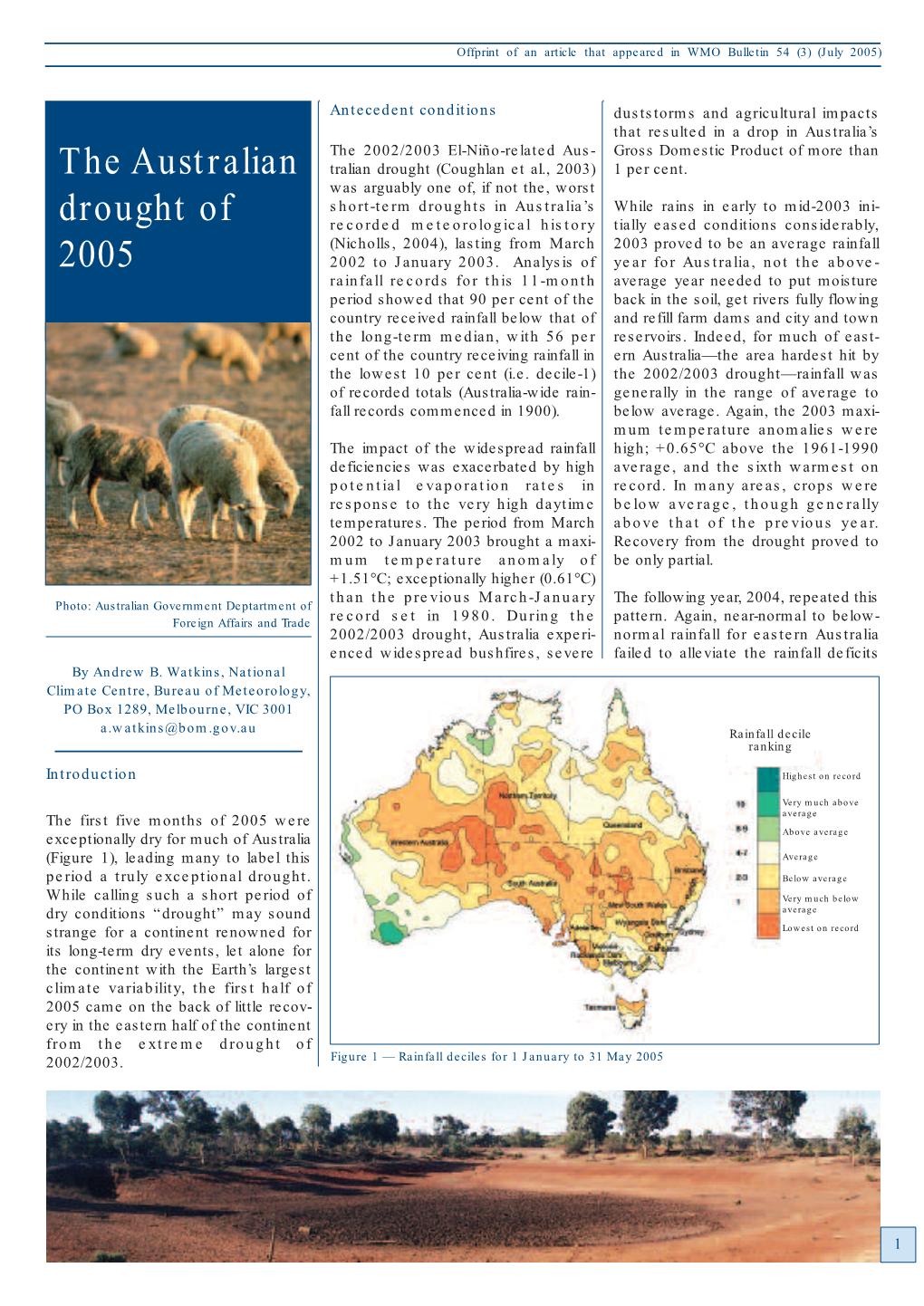 The Australian Drought of 2005