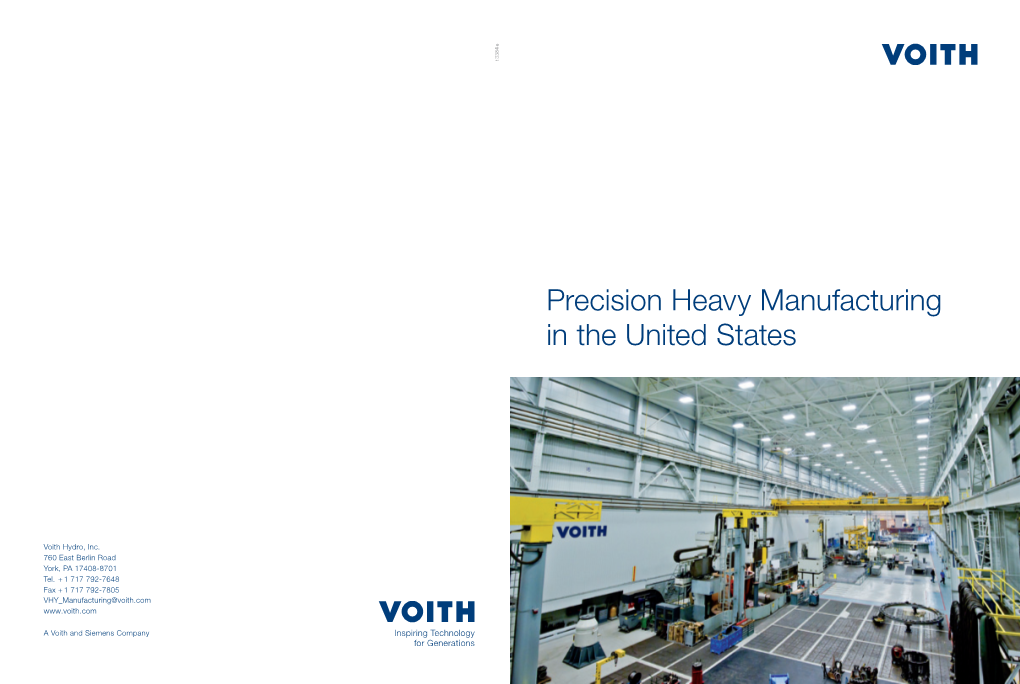 Precision Heavy Manufacturing in the United States