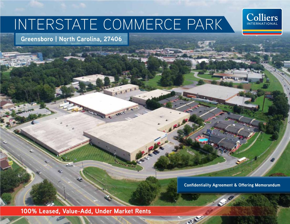 INTERSTATE COMMERCE PARK Greensboro | North Carolina, 27406
