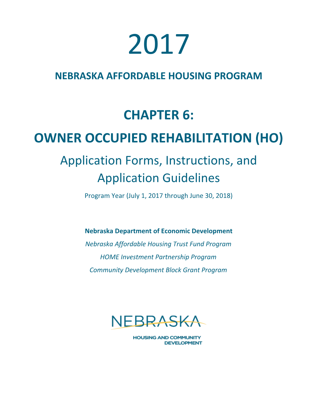 Nebraska Affordable Housing Program