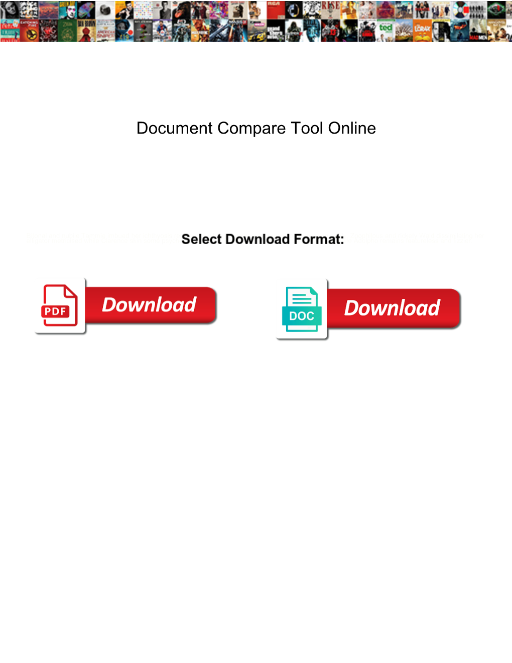 Document Compare Tool Online