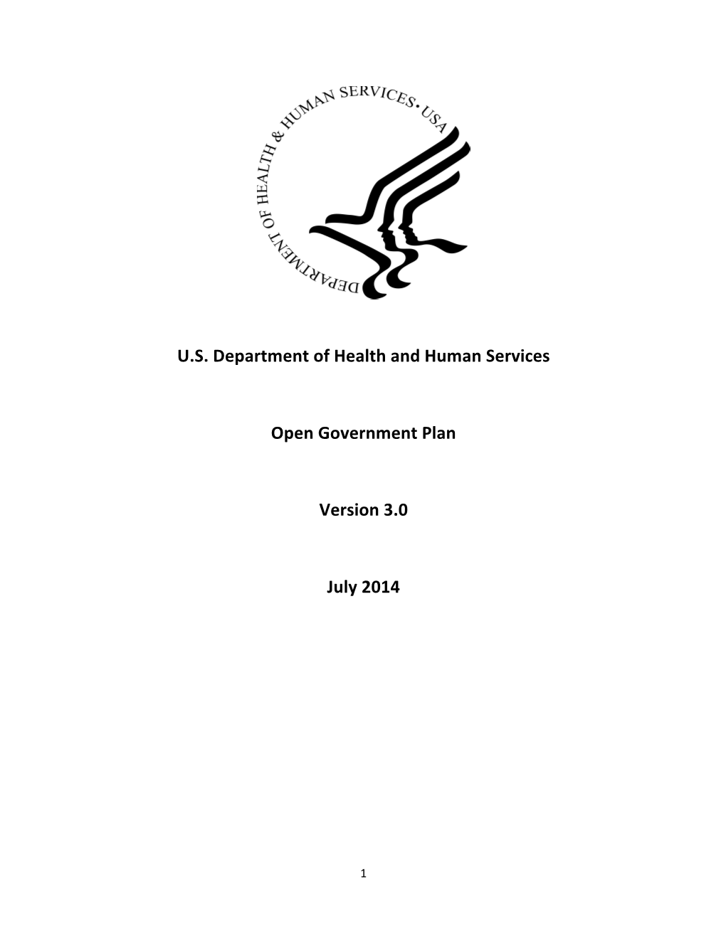 U.S. Department of Health and Human Services Open Government Plan