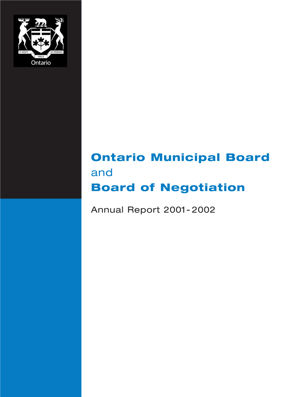 Ontario Municipal Board and Board of Negotiation