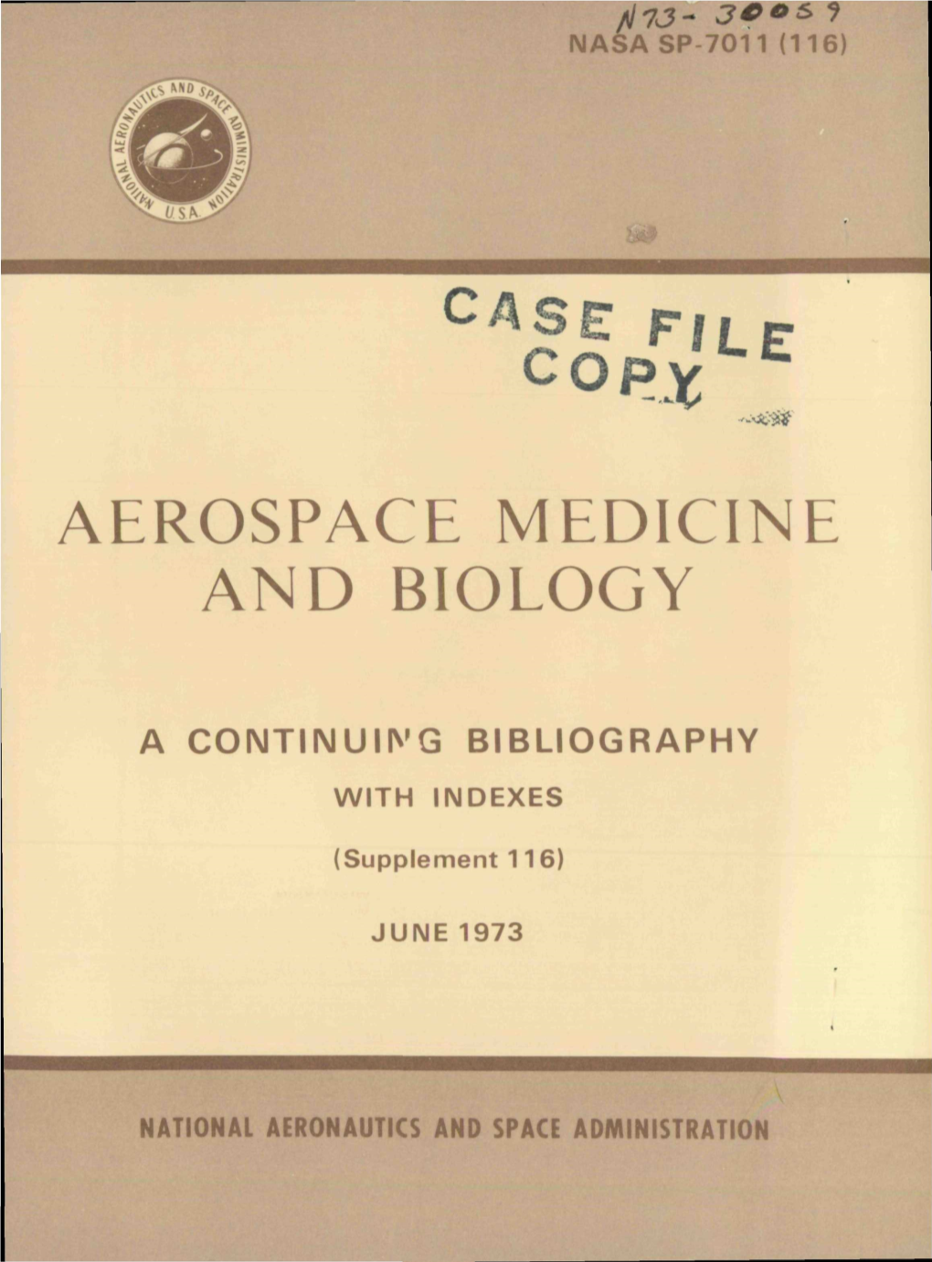 Aerospace Medicine and Biology