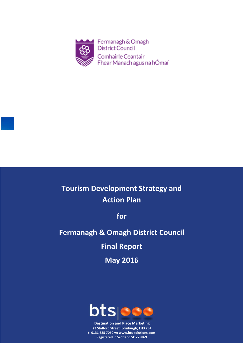 Tourism Development Strategy and Action Plan for Fermanagh & Omagh District Council Final Report May 2016
