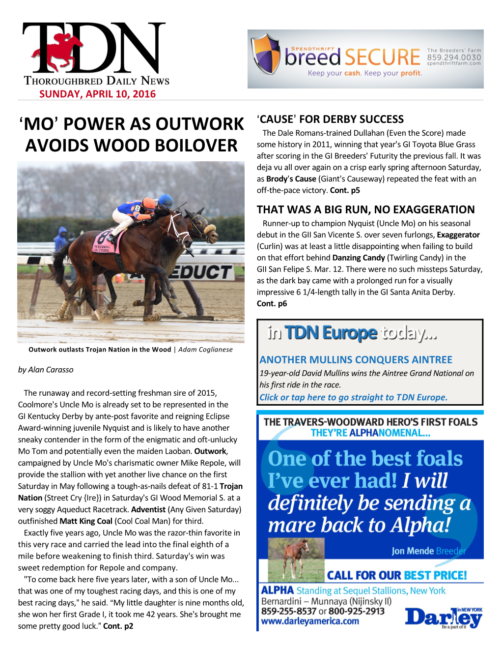 Mo= Power As Outwork Avoids Wood Boilover