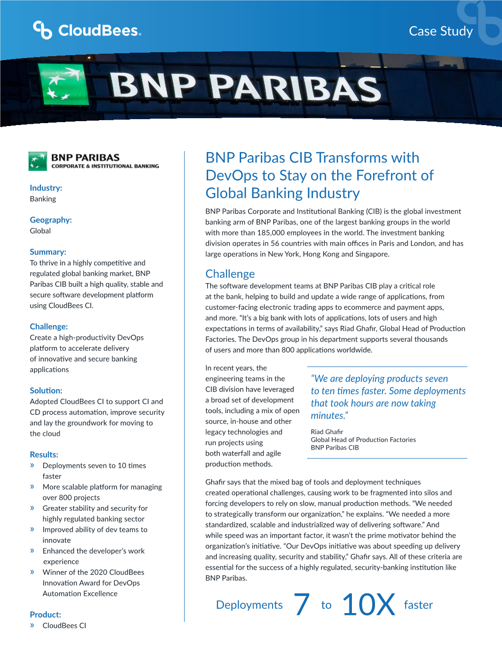 BNP Paribas CIB Transforms with Devops to Stay on the Forefront Of
