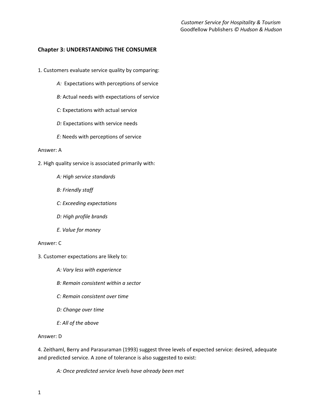 Chapter 3: UNDERSTANDING the CONSUMER