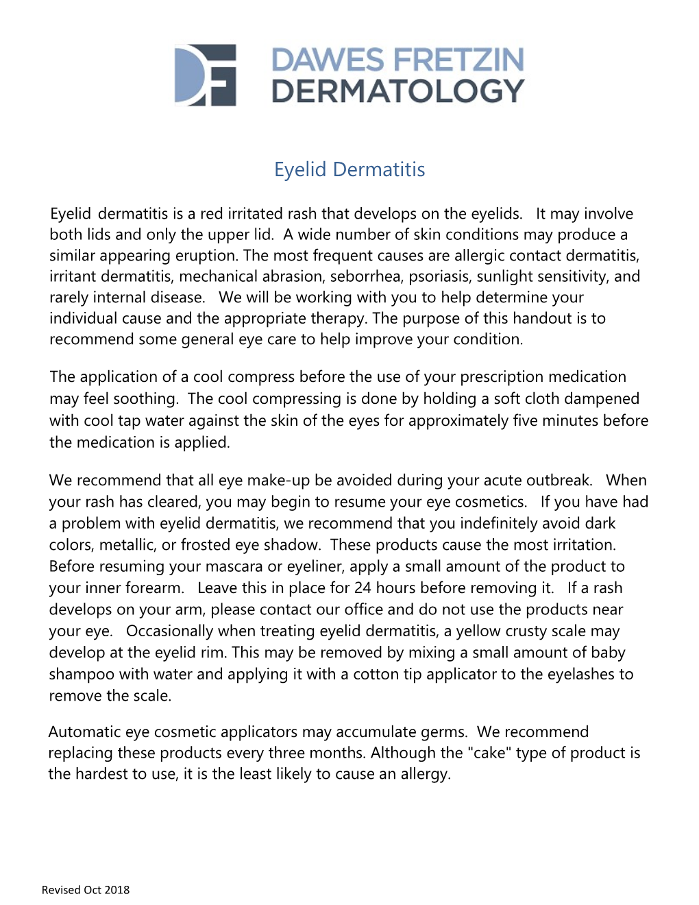 Eyelid Dermatitis