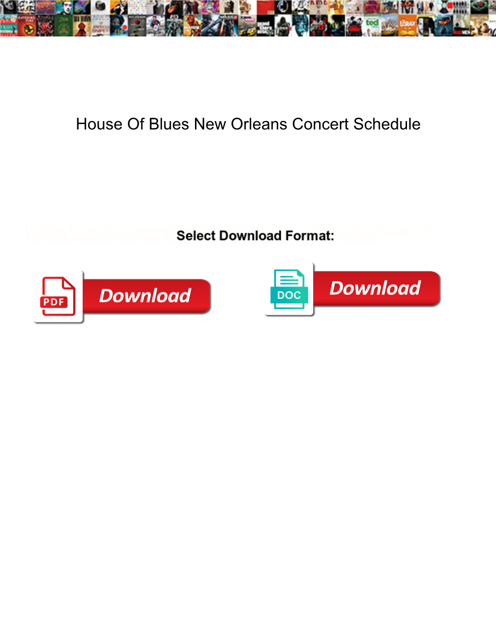 House of Blues New Orleans Concert Schedule