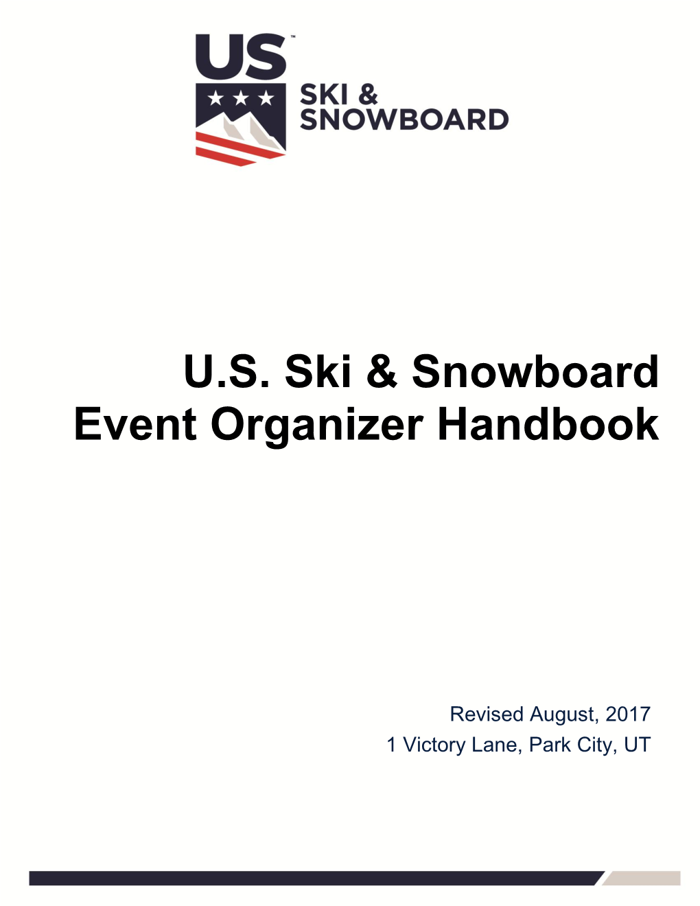 US Ski & Snowboard Event Organizer Handbook