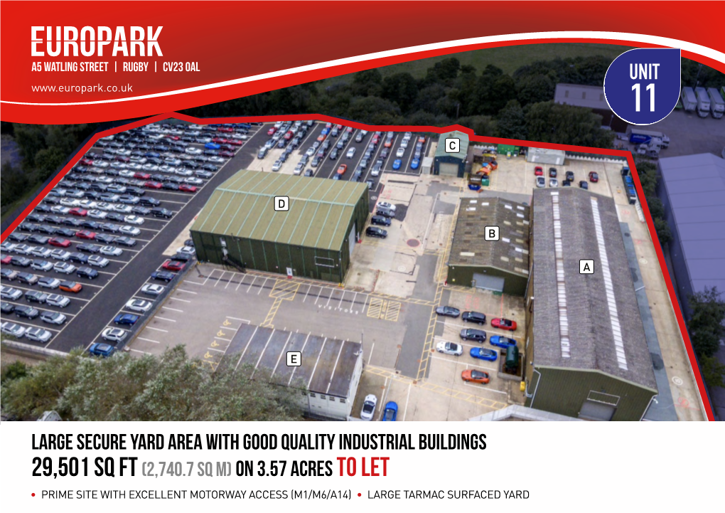 Large Secure Yard Area with Good Quality Industrial Buildings
