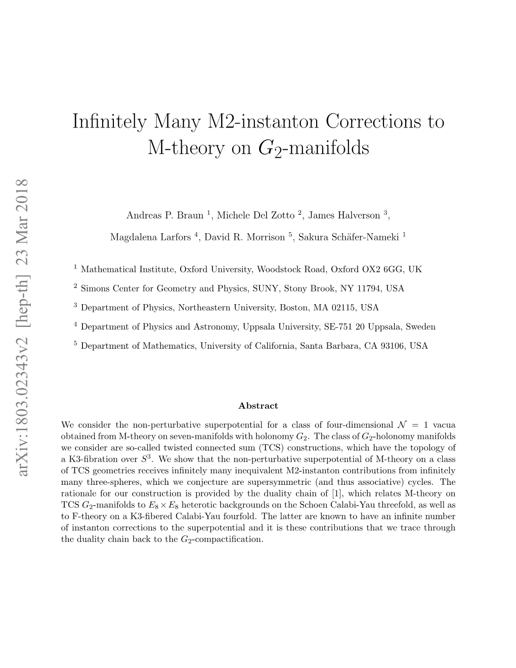 Infinitely Many M2-Instanton Corrections to M-Theory on G2