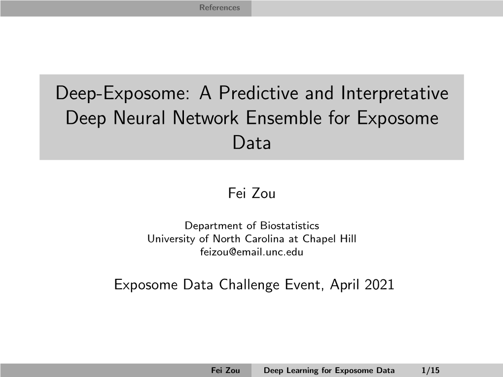 A Predictive and Interpretative Deep Neural Network Ensemble for Exposome Data