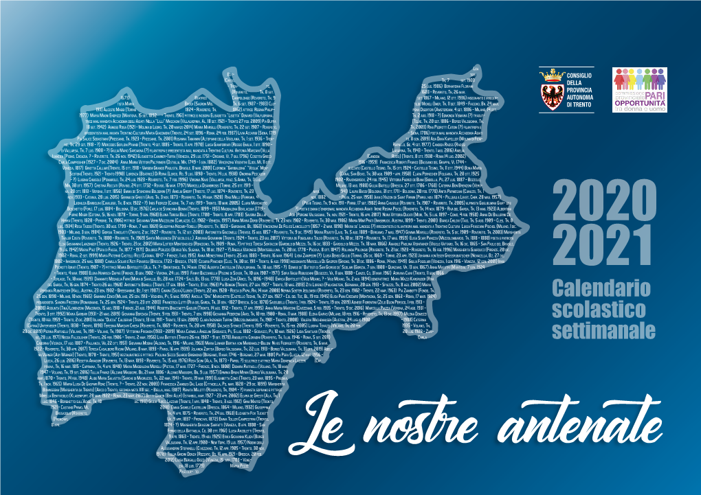 Calendario Scolastico 2020-2021 "Le Nostre Antenate"