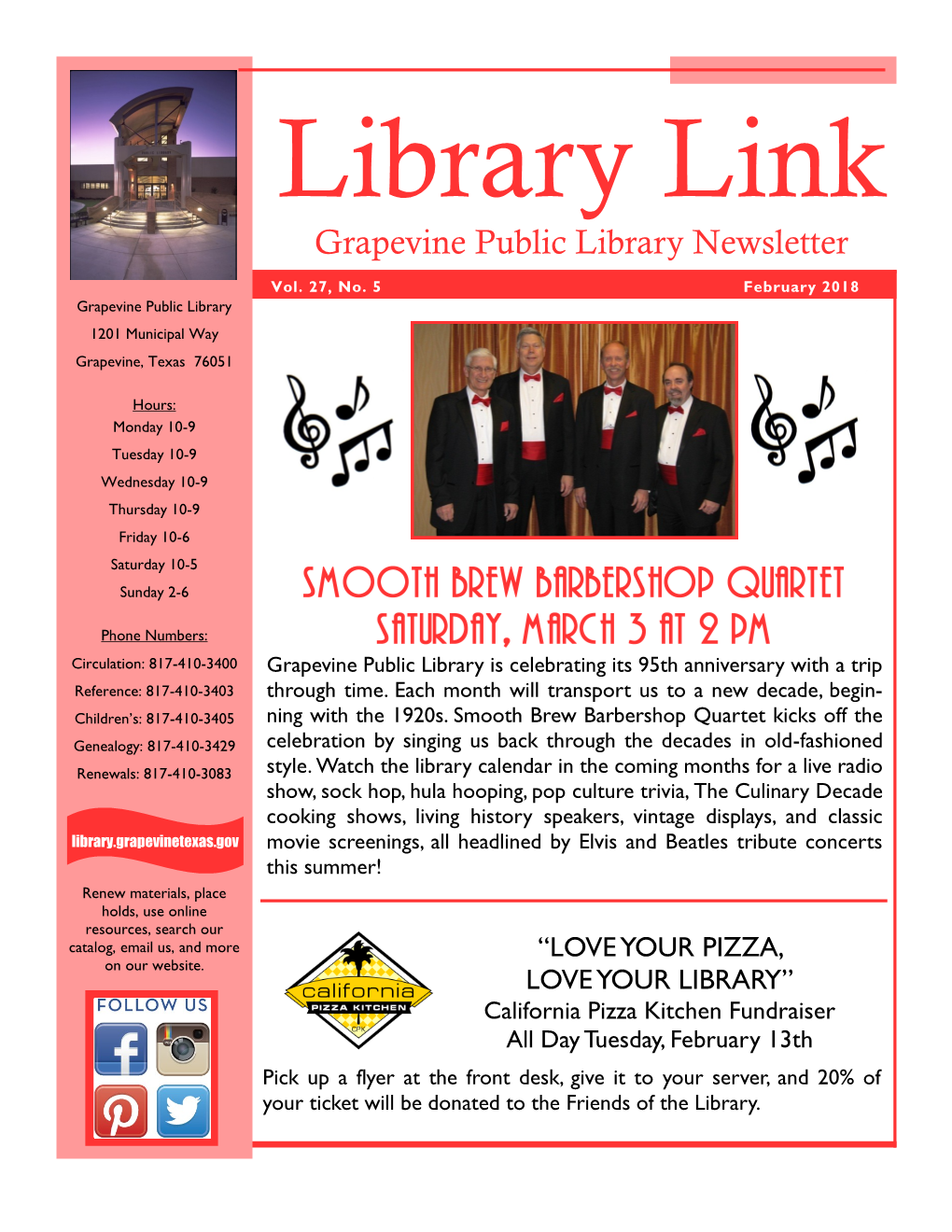 Grapevine Public Library Newsletter